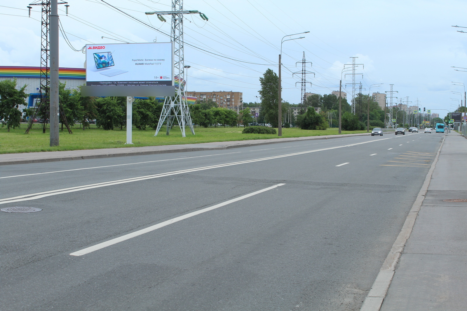 Фотография рекламного носителя, тип: Билборд 3x6, адрес: Космонавтов пр-т., д.14, Санкт-Петербург, Россия. Сторона Б1 №703252