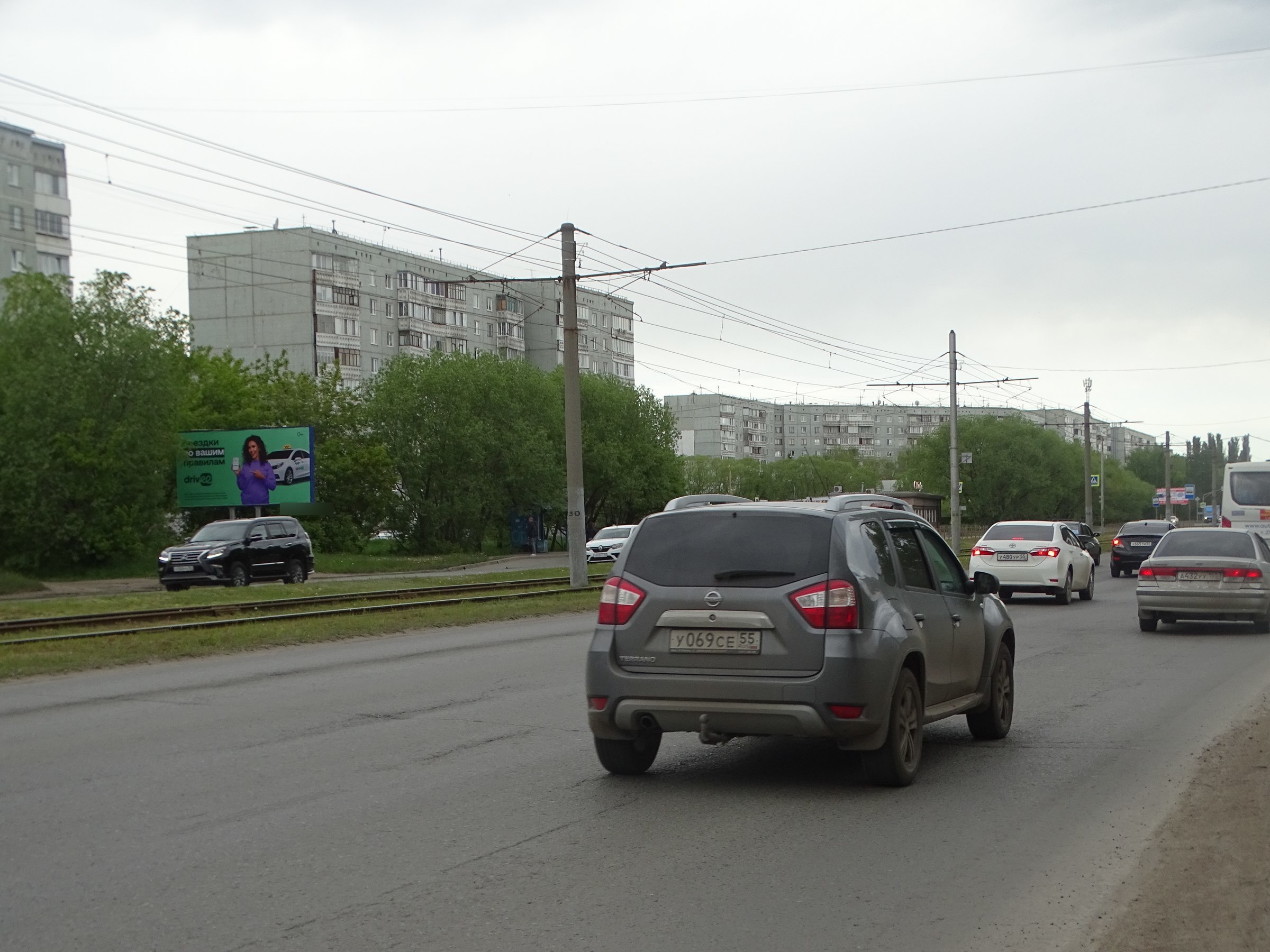 Фотография рекламного носителя, тип: Билборд 3x6, адрес: Заозерная ул., д.36, Омск, Омская область, Россия. Сторона Б №326075