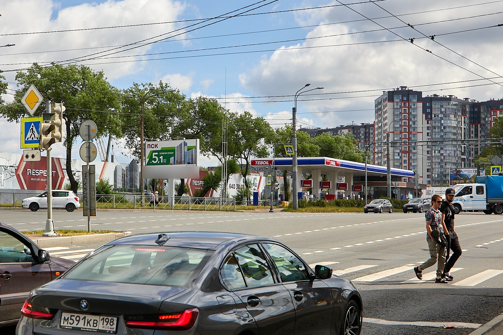 Фотография рекламного носителя, тип: Билборд 3x6, адрес: Маршала Блюхера пр-т., д.2, корп.1 Х Полюстровский пр-т., Санкт-Петербург, Россия. Сторона Б №119666