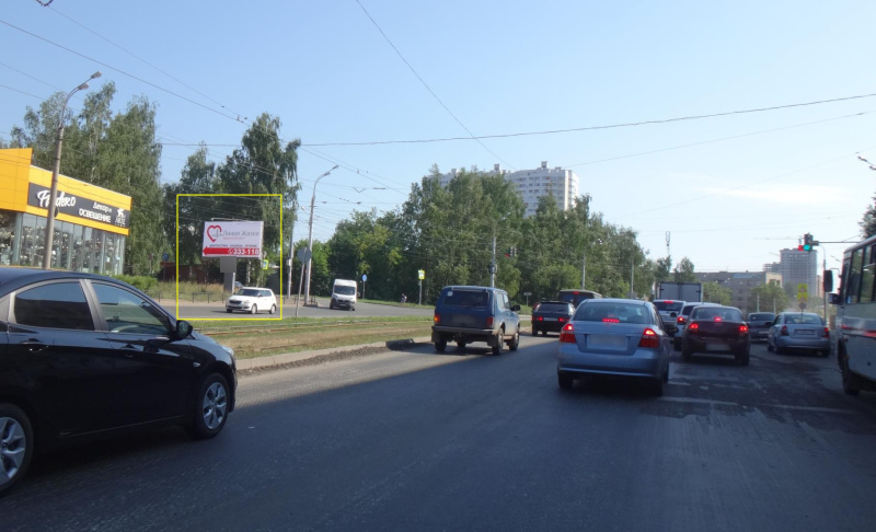 Фотография рекламного носителя, тип: Билборд 3x6, адрес: Ленина ул. Х Совхозная ул., Ижевск, Республика Удмуртия, Россия. Сторона B №670032