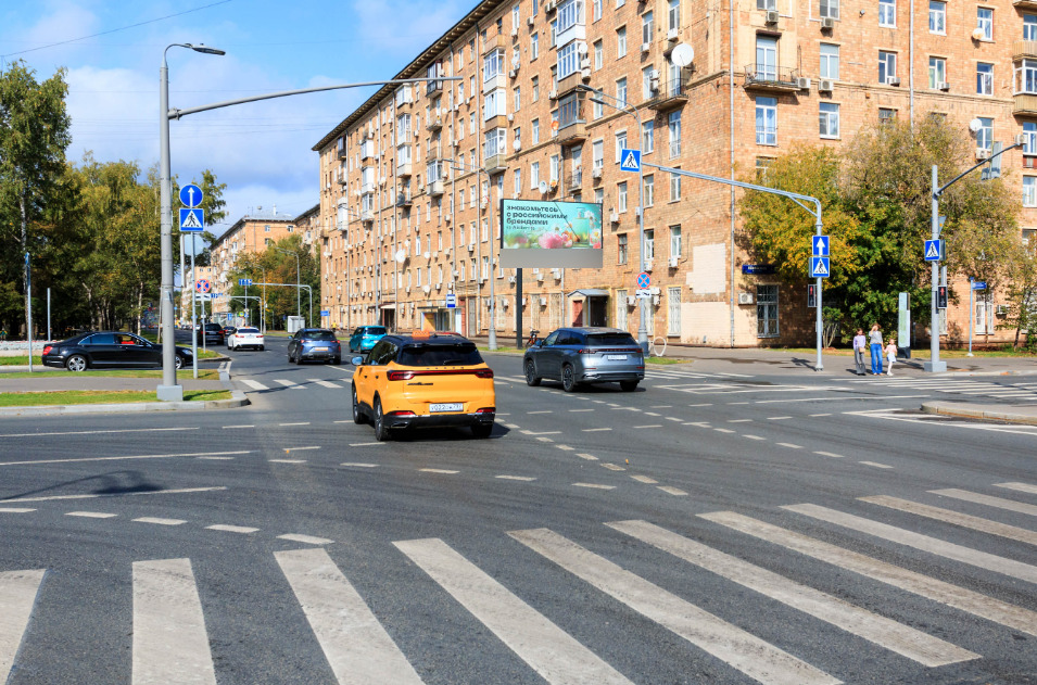 Фотография рекламного носителя, тип: Билборд 3x6, адрес: Университетский пр-т., д.2/60 Х Ленинский пр-т., Москва, Россия. Сторона А1 №324898