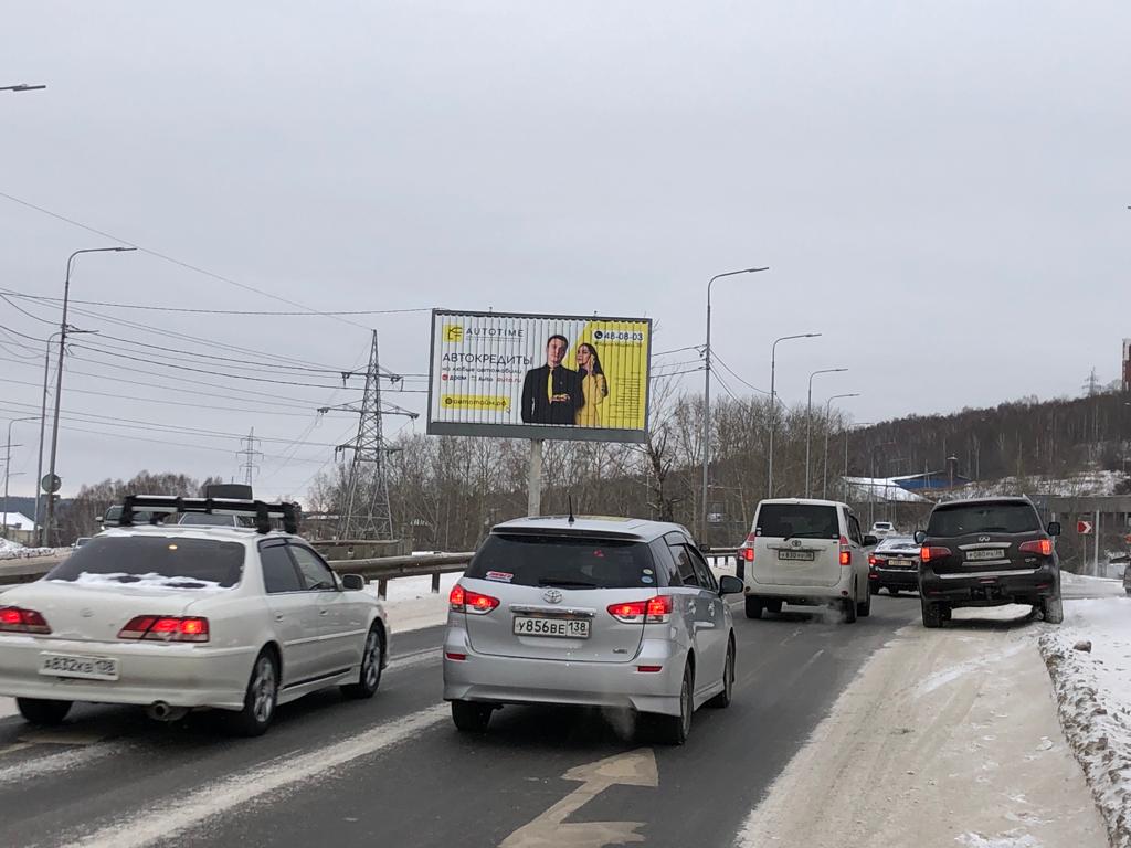 Фотография рекламного носителя, тип: Билборд 3x6, адрес: Раб. Штаба ул., д.107, Иркутск, Иркутская область, Россия. Сторона А1 №1067909