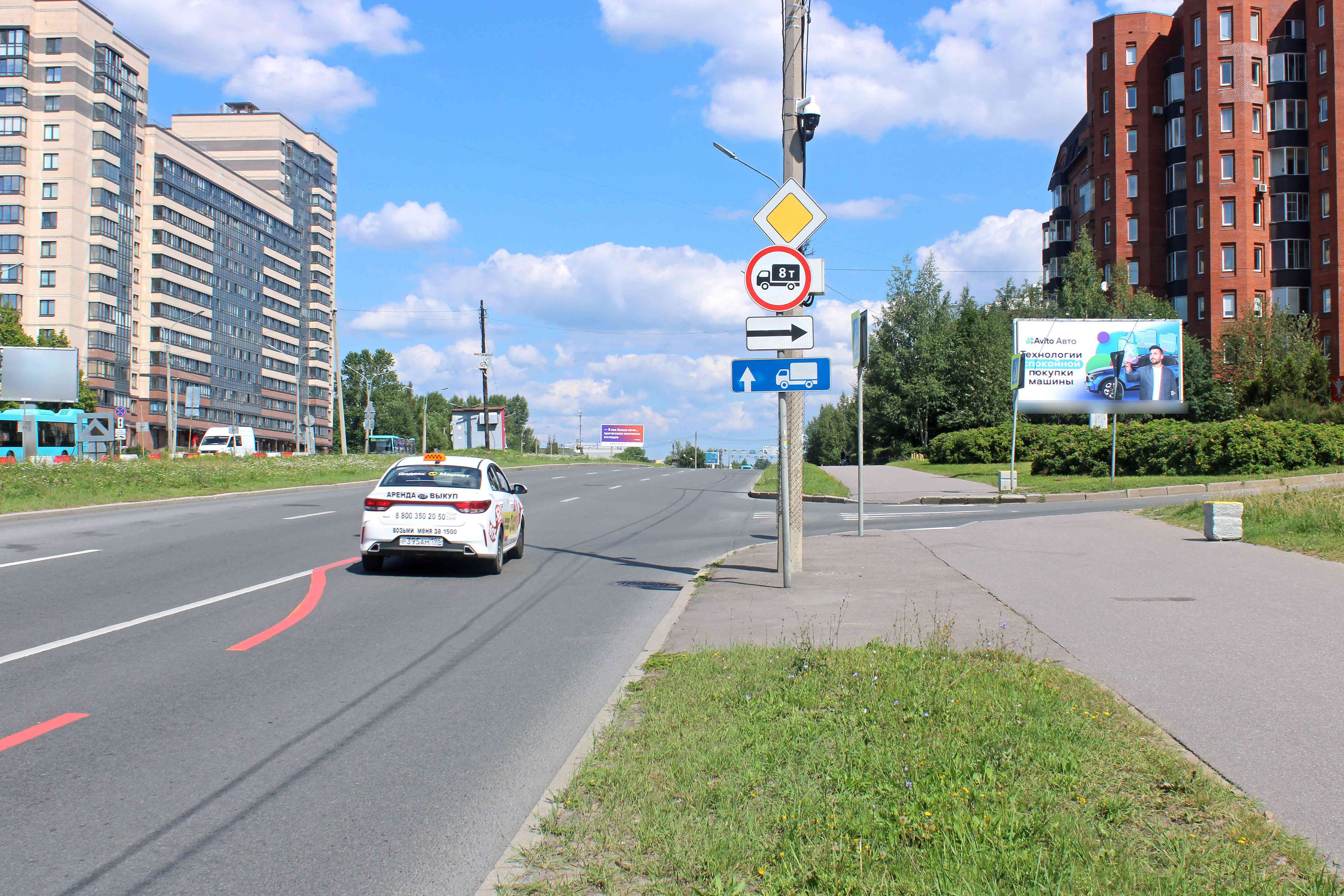 Фотография рекламного носителя, тип: Билборд 3x6, адрес: Репищева ул. Х 2-ая Никитинская ул., д.41, Санкт-Петербург, Россия. Сторона А №120715