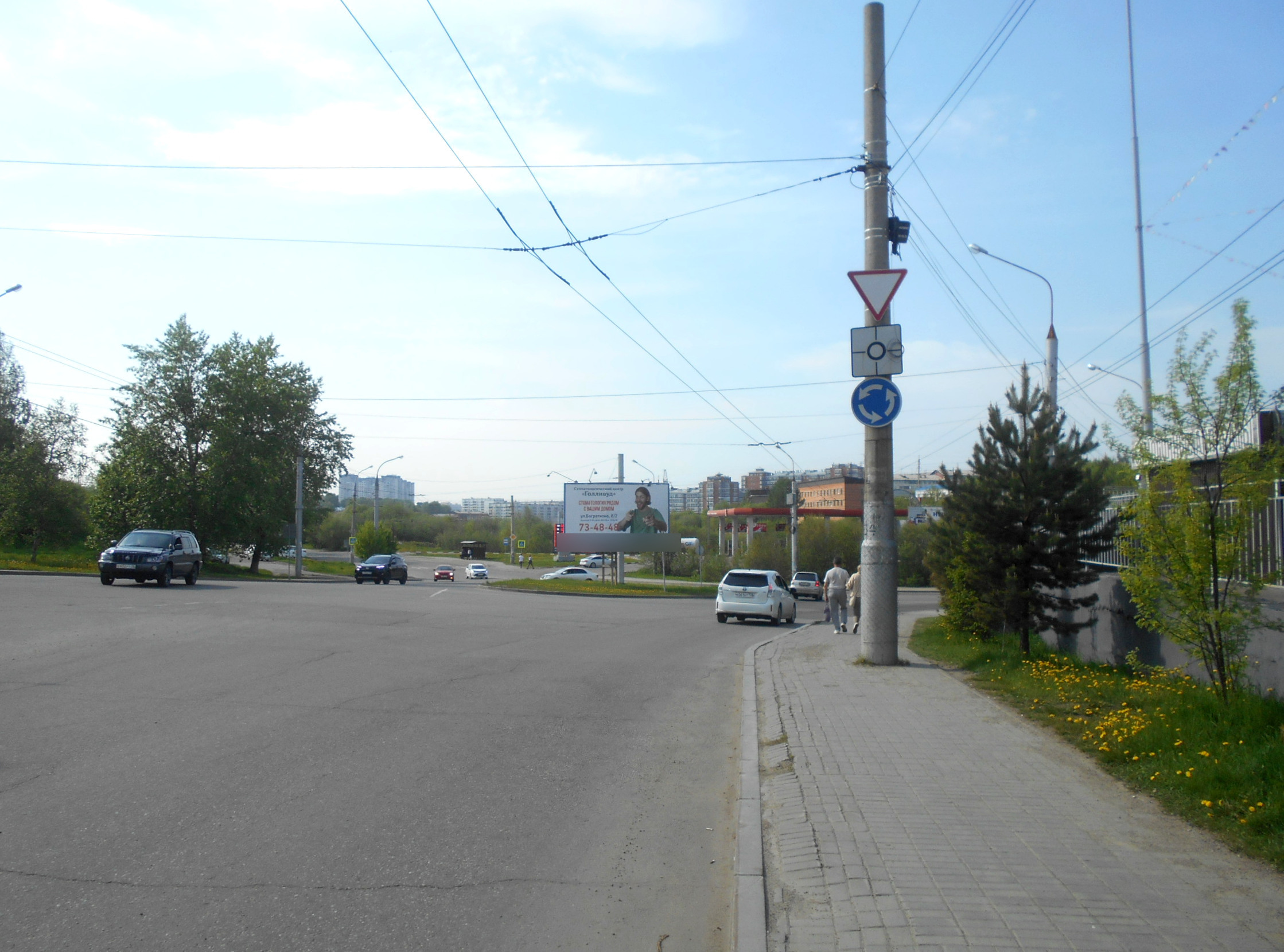 Фотография рекламного носителя, тип: Билборд 3x6, адрес: Юбилейный мкр-н, кольцо ост. "Болотная", Иркутск, Иркутская область, Россия. Сторона А1 №155449