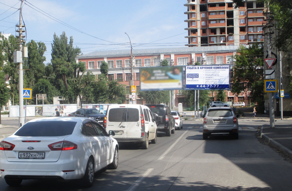 Фотография рекламного носителя, тип: Билборд 3x6, адрес: Шелковичная ул. Х Серова ул., поз.2, Саратов, Саратовская область, Россия. Сторона А №157129