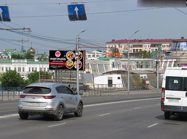 Фотография рекламного носителя, тип: Билборд 3x6, адрес: Гагарина ул., д.3, Омск, Омская область, Россия. Сторона Б №197572