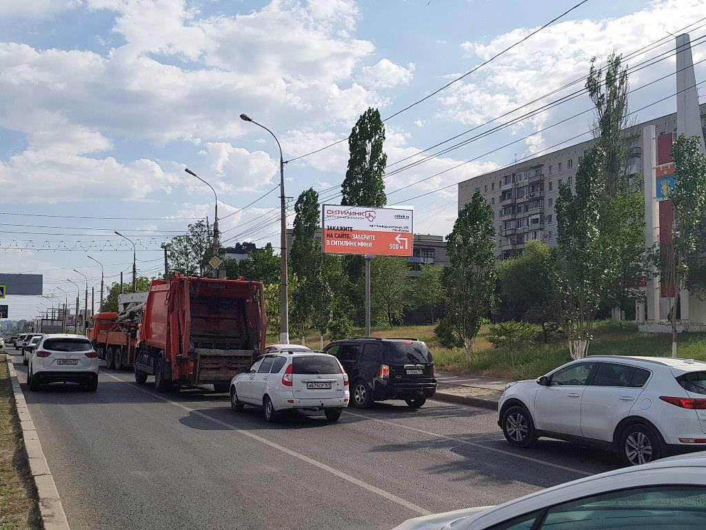 Фотография рекламного носителя, тип: Билборд 3x6, адрес: Университетский пр-т. Х Полухина ул., Волгоград, Волгоградская область, Россия. Сторона А №83003