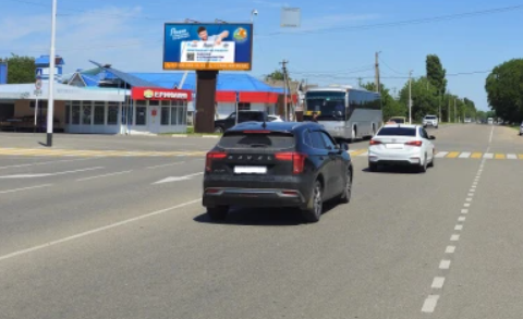 Фотография рекламного носителя, тип: Билборд 3x6, адрес: Красная ул., р-н автостанции, Гулькевичи, Краснодарский край, Россия. Сторона В №1375589