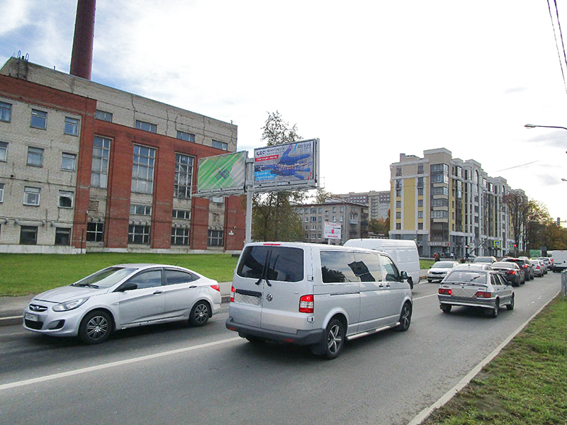 Фотография рекламного носителя, тип: Билборд 3x6, адрес: Липовая ал., д.17, Санкт-Петербург, Россия. Сторона B11-B13 №170387