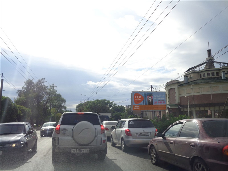 Фотография рекламного носителя, тип: Билборд 3x6, адрес: Предтеченская ул., д.10, Вологда, Вологодская область, Россия. Сторона А1-А3 №110893