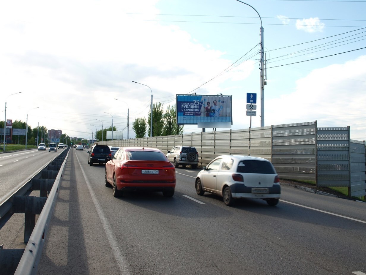 Фотография рекламного носителя, тип: Билборд 3x6, адрес: Пригорная ул., д.10а Х Калинина ул., Красноярск, Красноярский край, Россия. Сторона А1 №88553