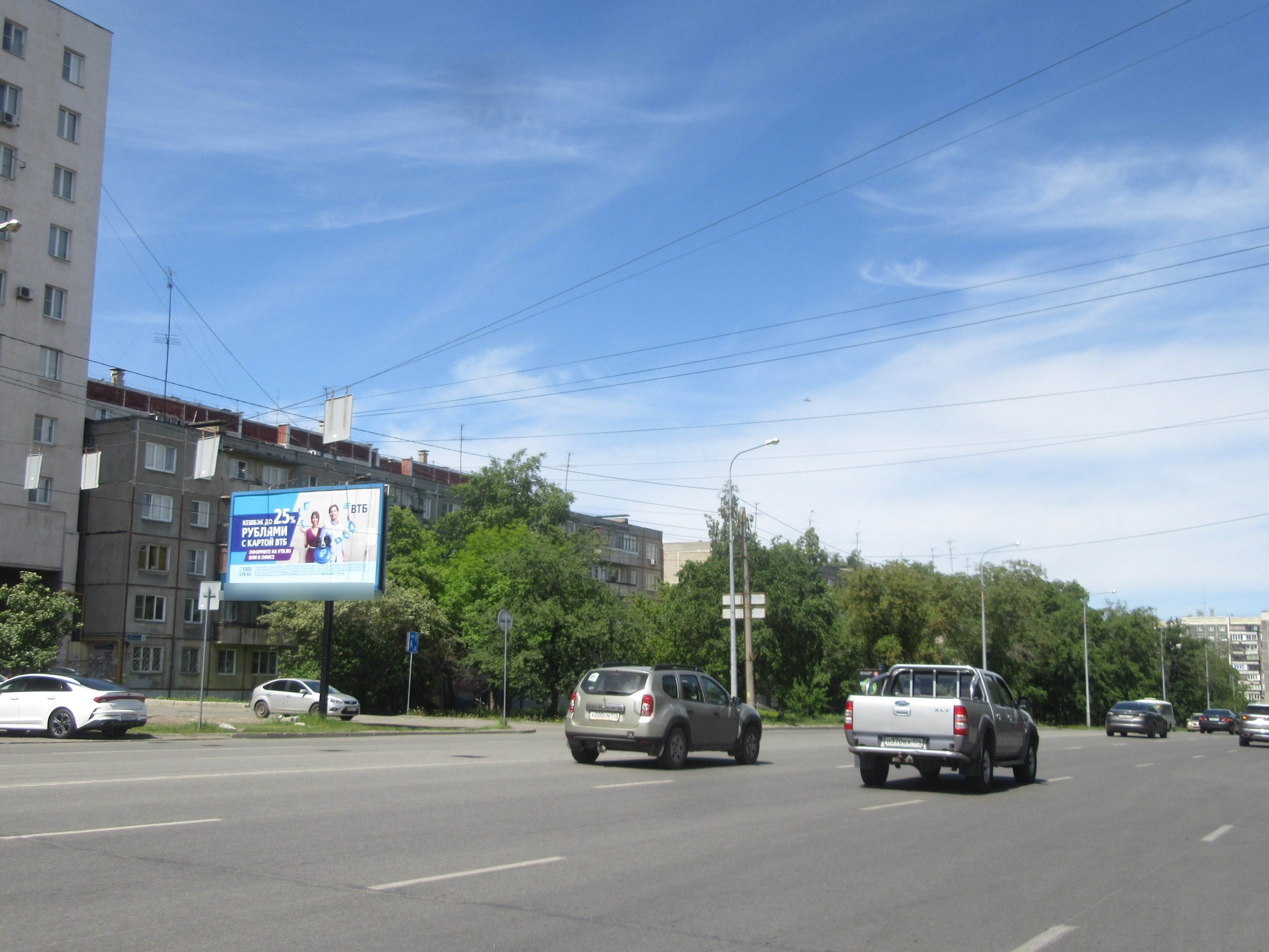 Фотография рекламного носителя, тип: Билборд 3x6, адрес: Молодогвардейцев ул., д.32А Х Комсомольский пр-т., Челябинск, Челябинская область, Россия. Сторона Б №326280