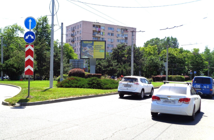 Фотография рекламного носителя, тип: Ситиборд 2.7x3.7, адрес: Сормовская ул., д.1/5, Краснодар, Краснодарский край, Россия. Сторона A1-A5 №459292