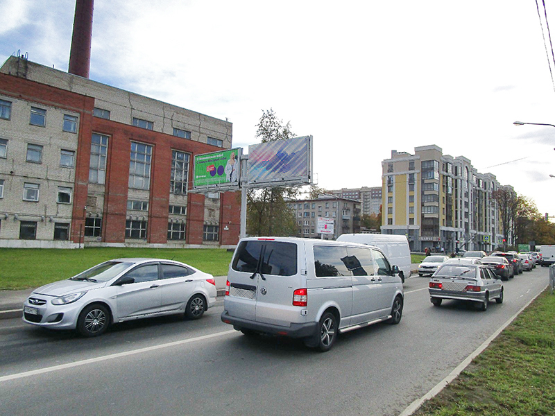 Фотография рекламного носителя, тип: Билборд 3x6, адрес: Липовая ал., д.17, Санкт-Петербург, Россия. Сторона B23 №170388