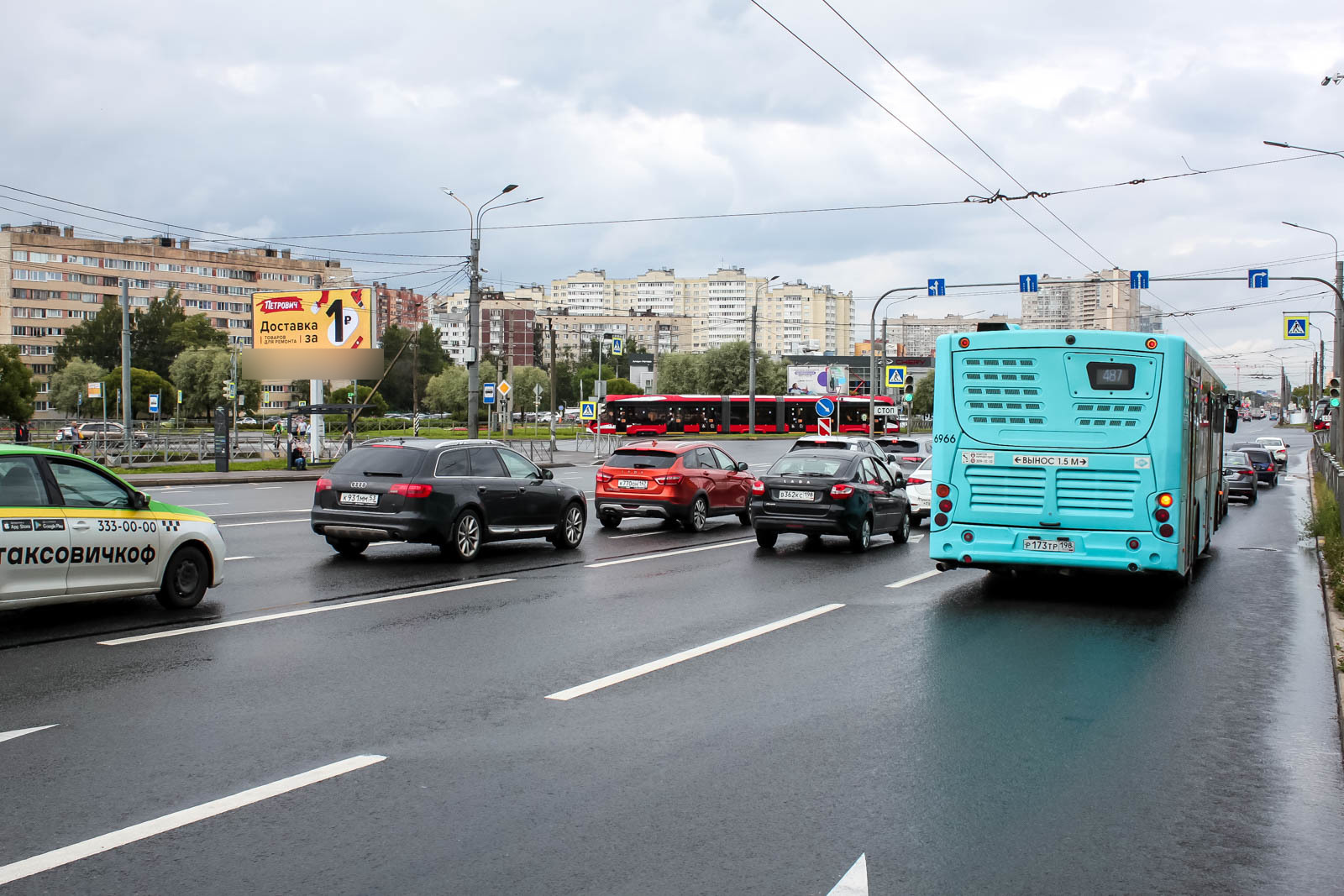 Фотография рекламного носителя, тип: Билборд 3x6, адрес: Маршала Жукова пр-т., д.48, корп.1 Х Петергофское ш., поз.2, Санкт-Петербург, Россия. Сторона Б1 №351415