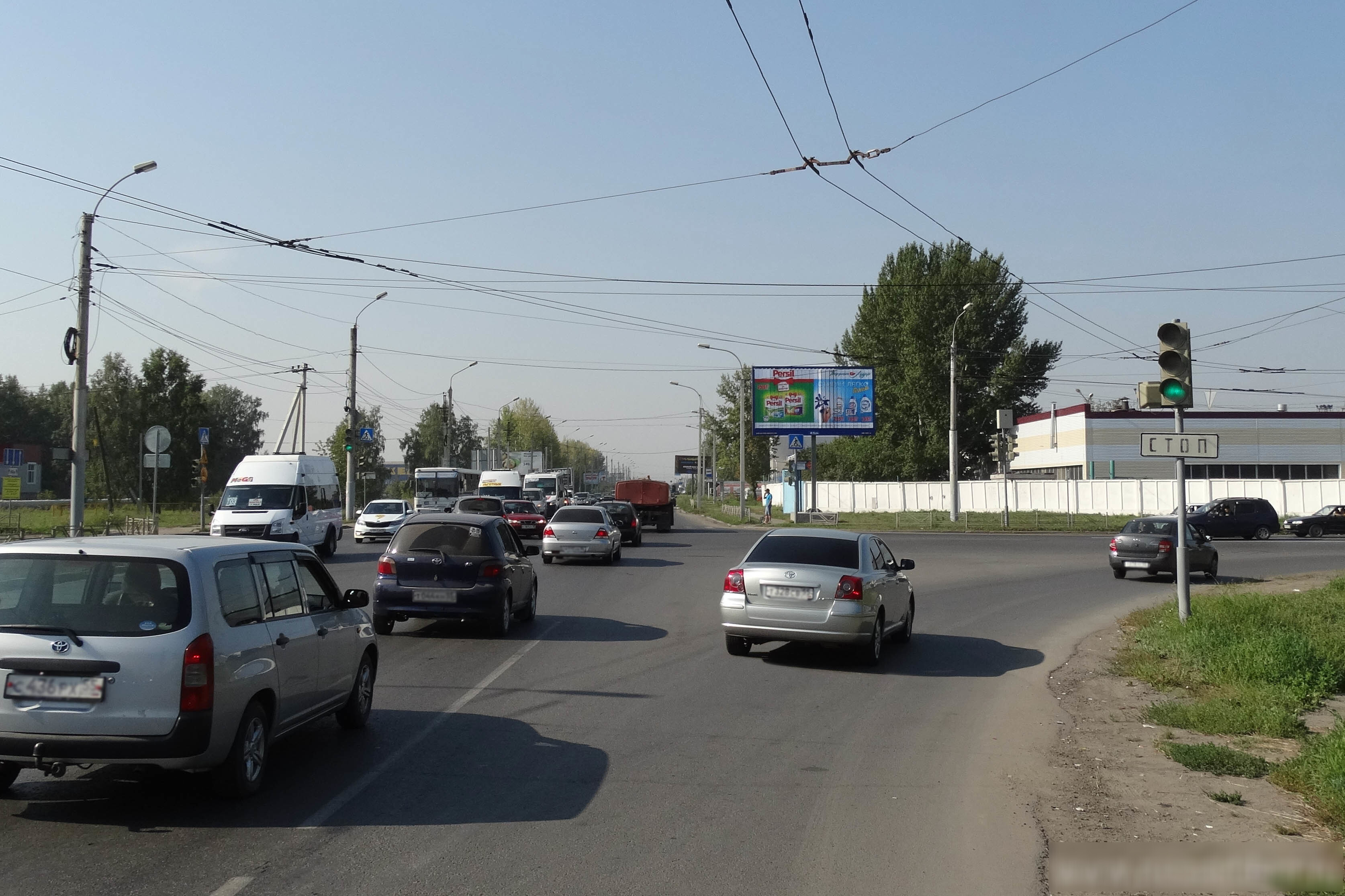 Фотография рекламного носителя, тип: Билборд 3x6, адрес: Архитекторов ул. Х Ватутина ул., Омск, Омская область, Россия. Сторона А1-А3 №124955