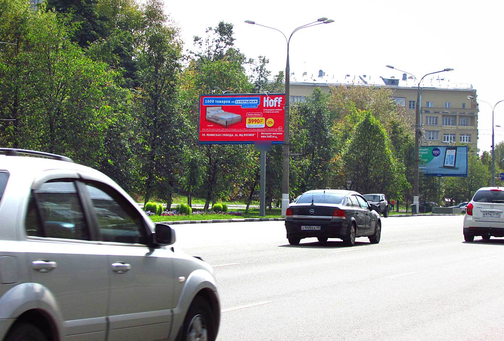 Фотография рекламного носителя, тип: Билборд 3x6, адрес: Симоновский Вал ул., д.19, Москва, Россия. Сторона B №261896