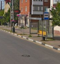 Фотография рекламного носителя, тип: Остановка 1.8x1.2, адрес: Советская ул., д.12, ост. «ул.Советская», Рассказово, Тамбовская область, Россия. Сторона А №1376708