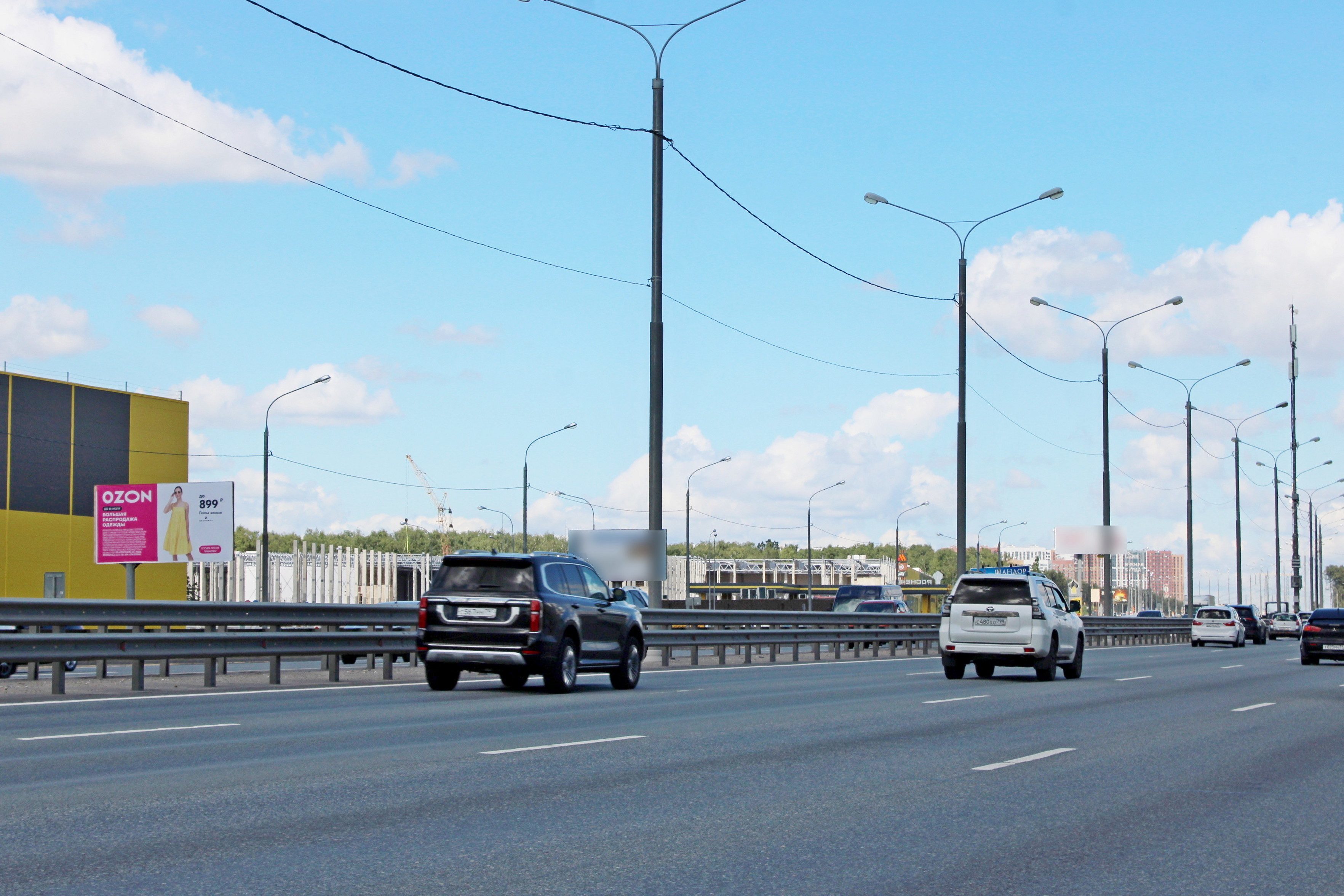 Фотография рекламного носителя, тип: Билборд 3x6, адрес: М2 "Крым" а/д., 25 450м, Видное, Московская область, Россия. Сторона Б №887661