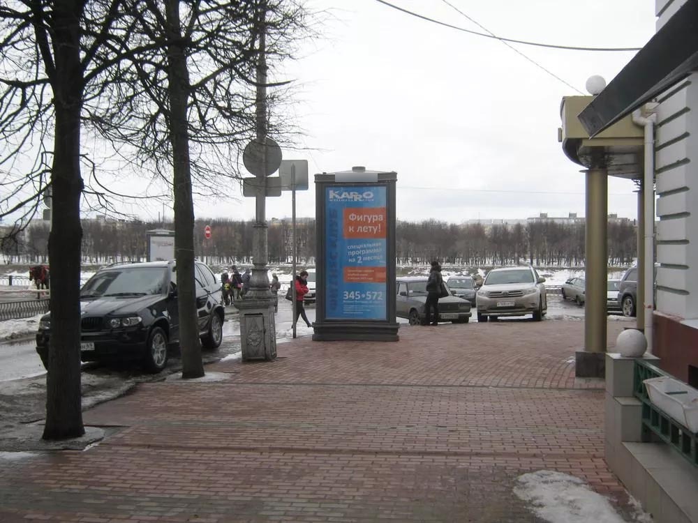 Фотография рекламного носителя, тип: Пиллар 3x1.4, адрес: Свободный пер., д.30/2, Тверь, Тверская область, Россия. Сторона А №228158