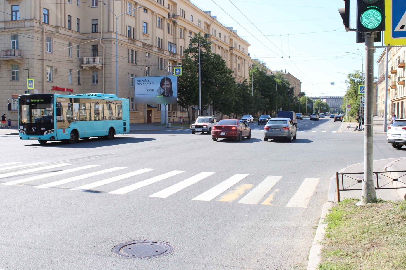 Фотография рекламного носителя, тип: Билборд 3x6, адрес: Краснопутиловская ул. Х Зайцева ул., Санкт-Петербург, Россия. Сторона Б №106434