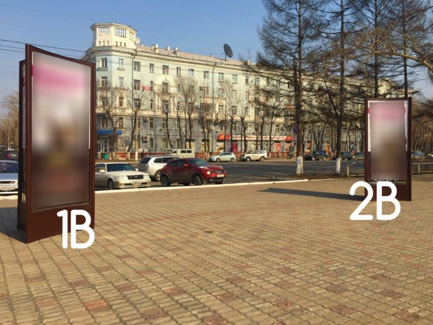 Фотография рекламного носителя, тип: Пиллар 3x1.4, адрес: Мира пр-т., д.37, поз.1, Комсомольск-на-Амуре, Хабаровский край, Россия. Сторона 1В №1327359