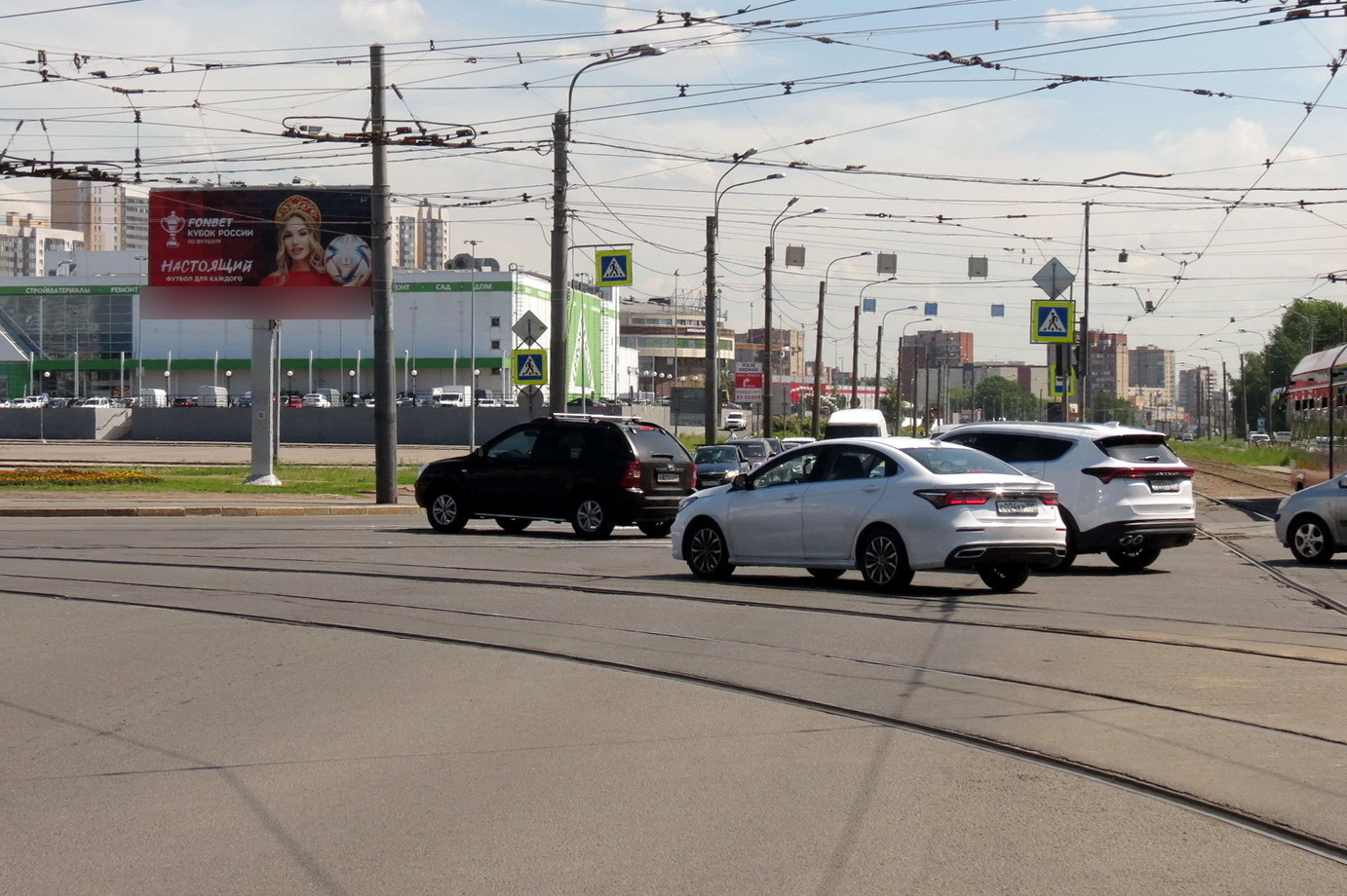 Фотография рекламного носителя, тип: Билборд 3x6, адрес: Дальневосточный пр-т. Х Коллонтай ул., д.3, Санкт-Петербург, Россия. Сторона Б1 №719382