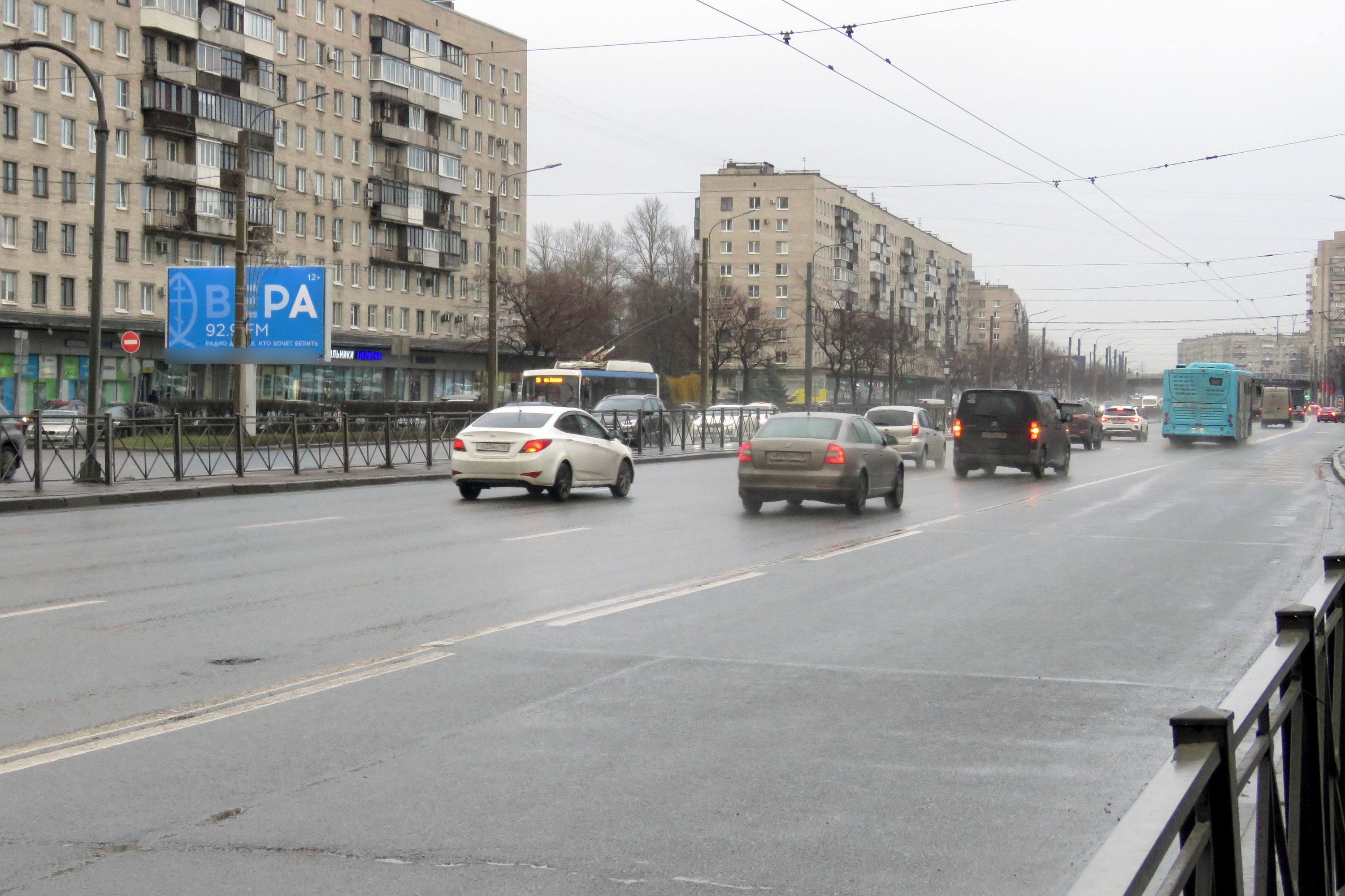 Фотография рекламного носителя, тип: Билборд 3x6, адрес: Славы пр-т., д.4, Санкт-Петербург, Россия. Сторона Б №121077