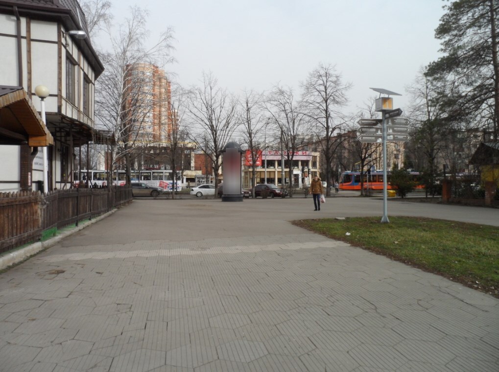 Фотография рекламного носителя, тип: Пиллар 3x1.4, адрес: Ставропольская ул., д.236, поз.3, Краснодар, Краснодарский край, Россия. Сторона С №1337603