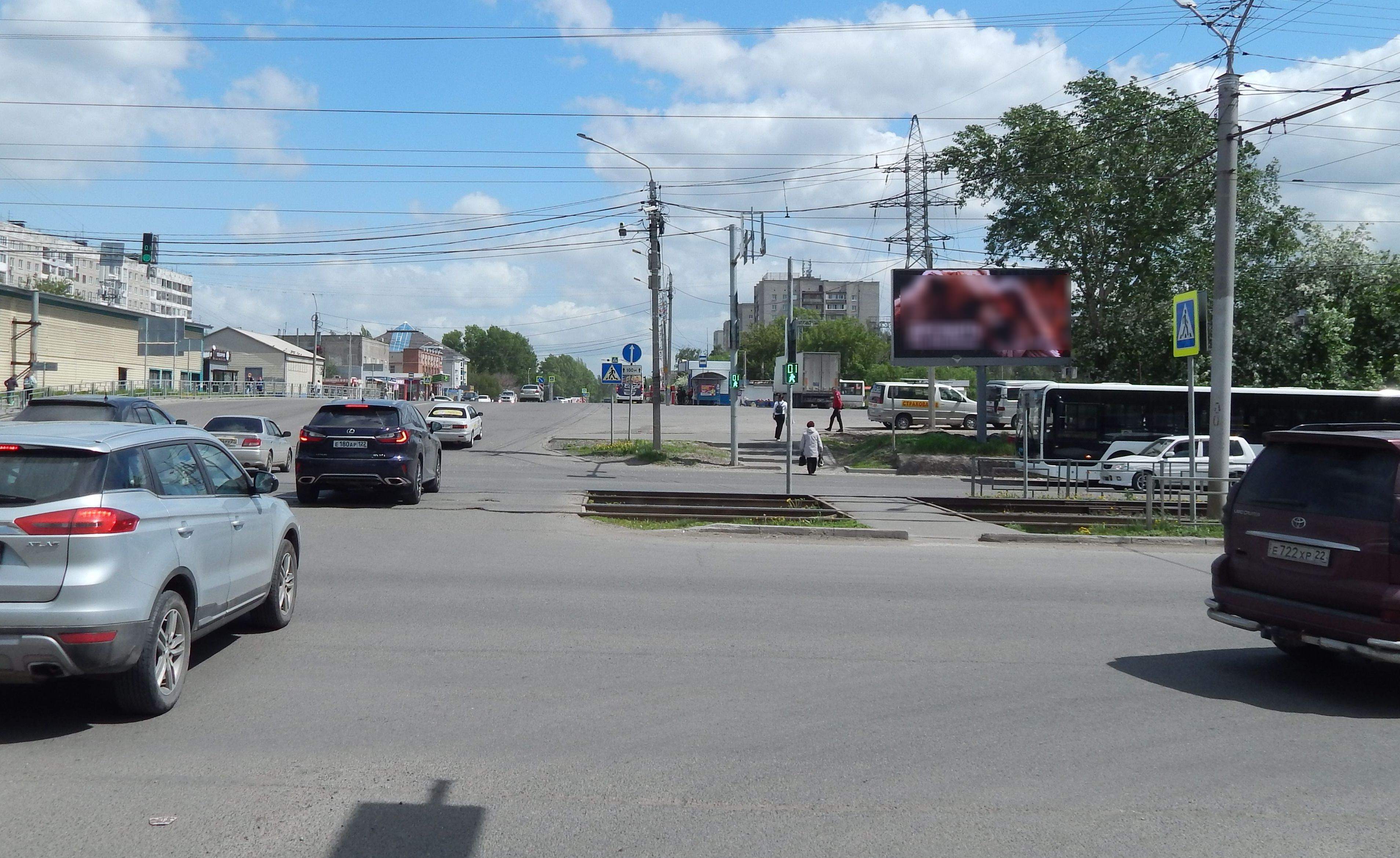 Фотография рекламного носителя, тип: Билборд 3x6, адрес: Попова ул., д.83, Барнаул, Алтайский край, Россия. Сторона А1 №1081002