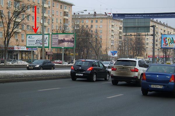 Фотография рекламного носителя, тип: Билборд 3x6, адрес: Ленинский пр-т., д.66, Москва, Россия. Сторона B №65065