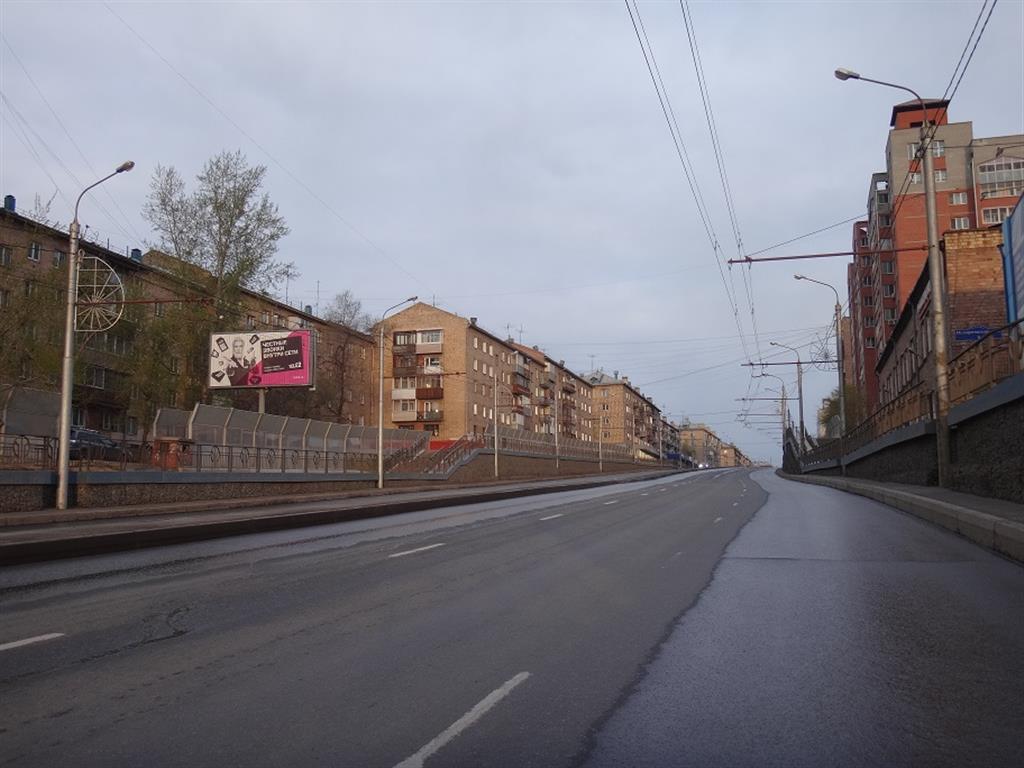 Фотография рекламного носителя, тип: Билборд 3x6, адрес: Свободный пр-т., д.23, Красноярск, Красноярский край, Россия. Сторона Б1-Б3 №88487