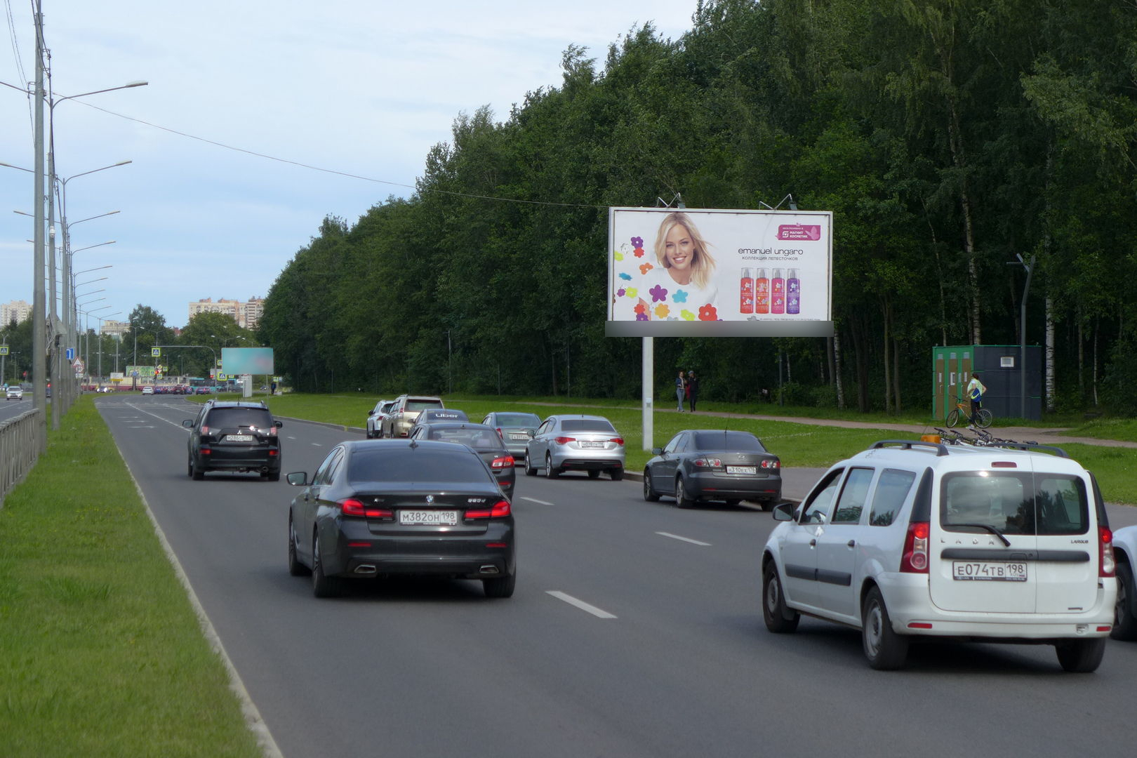 Фотография рекламного носителя, тип: Билборд 3x6, адрес: Северный пр-т., д.28, Санкт-Петербург, Россия. Сторона А №658845