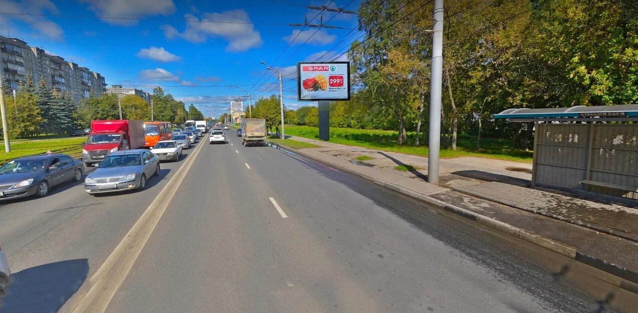 Фотография рекламного носителя, тип: Ситиборд 2.7x3.7, адрес: Коминтерна ул., д.11, Нижний Новгород, Нижегородская область, Россия. Сторона A1-A10 №1338270