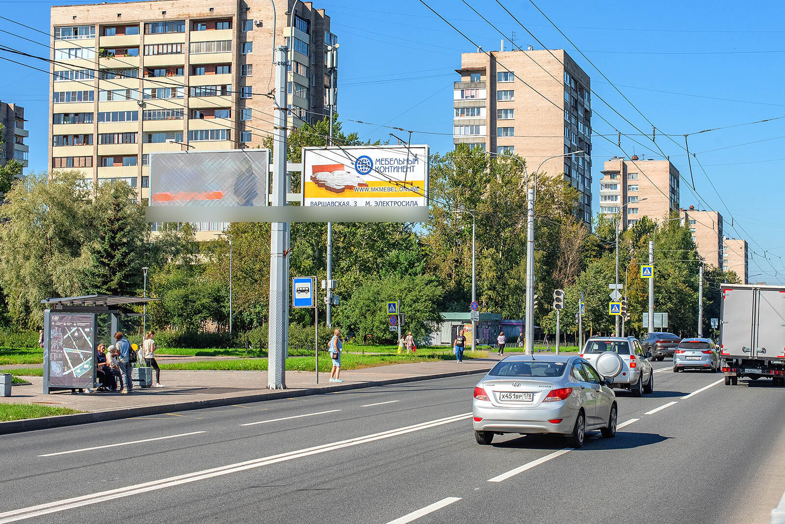 Фотография рекламного носителя, тип: Билборд 3x6, адрес: Пражская ул. Х Турку ул., д.18, Санкт-Петербург, Россия. Сторона В1 №689238