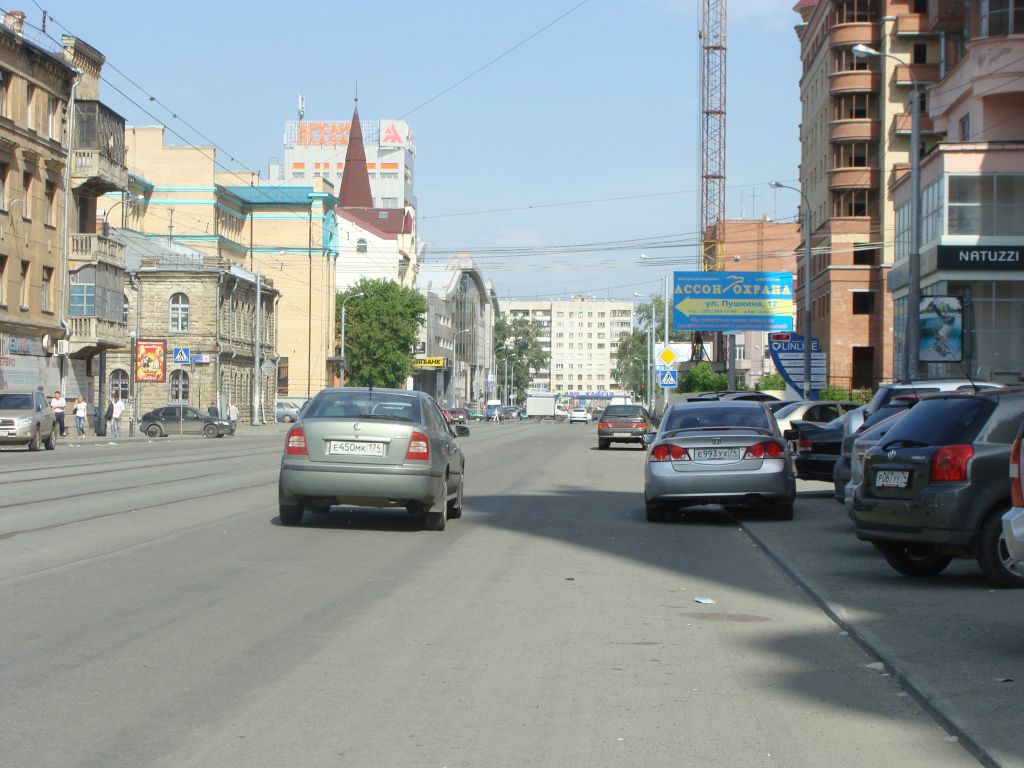 Фотография рекламного носителя, тип: Билборд 3x6, адрес: Пушкина ул. Х Карла Маркса ул., Челябинск, Челябинская область, Россия. Сторона А №185544