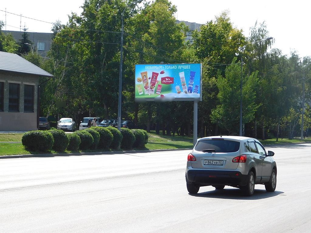 Фотография рекламного носителя, тип: Билборд 3x6, адрес: Строителей пр-т., д.33, Барнаул, Алтайский край, Россия. Сторона B №87763