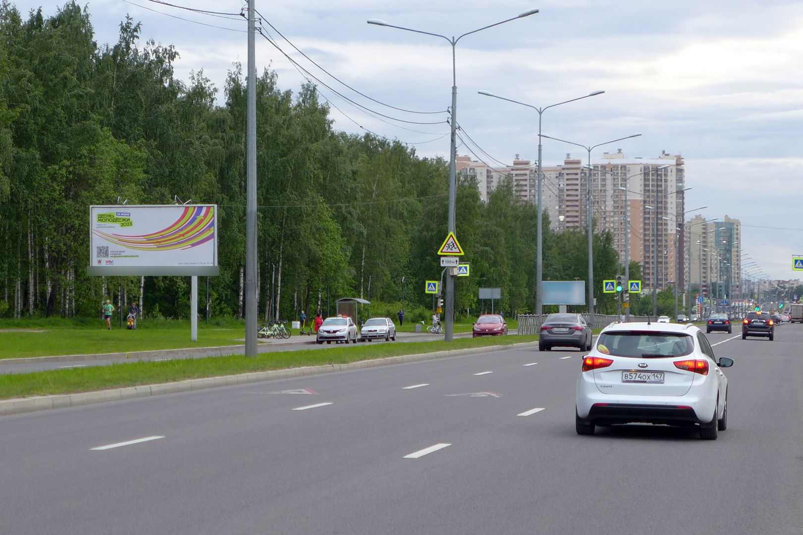 Фотография рекламного носителя, тип: Билборд 3x6, адрес: Северный пр-т., д.28, Санкт-Петербург, Россия. Сторона Б №658846