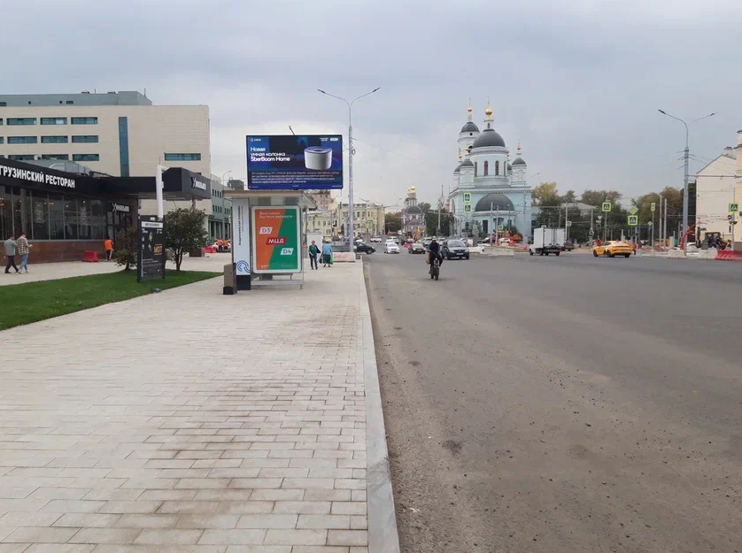 Фотография рекламного носителя, тип: Афиша 1.75x1.8, адрес: Сергия Радонежского ул., д.2, поз.1, Москва, Россия. Сторона A №1382382