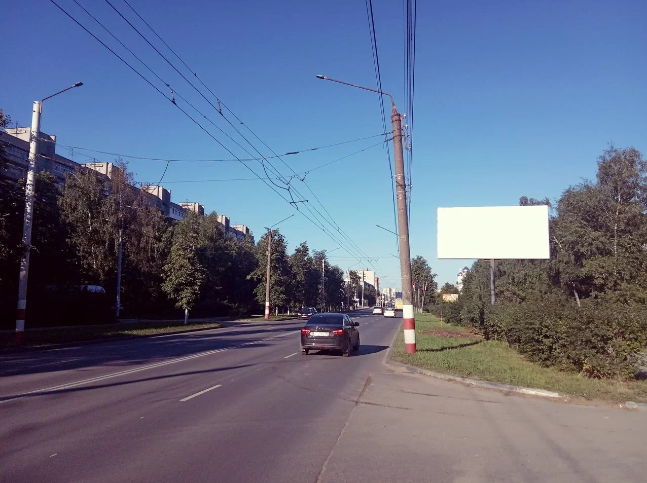 Фотография рекламного носителя, тип: Билборд 3x6, адрес: Циолковского пр-т., д.42, Дзержинск, Нижегородская область, Россия. Сторона А №1326170