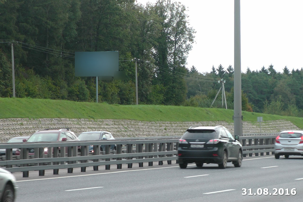 Фотография рекламного носителя, тип: Билборд 3x6, адрес: Киевское ш., 27 250м, Московская область, Россия. Сторона B №5253