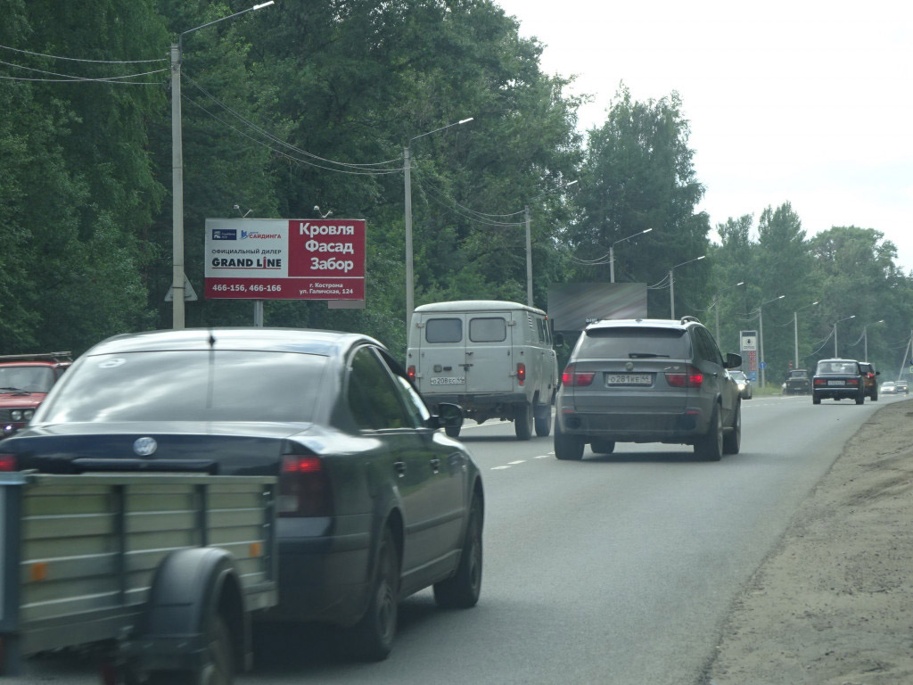 Фотография рекламного носителя, тип: Билборд 3x6, адрес: Гaлическое ш., 250м до ул.Зеленой, Кострома, Костромская область, Россия. Сторона Б №112256