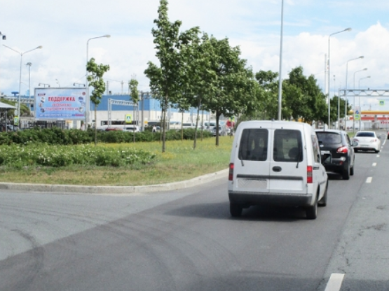 Фотография рекламного носителя, тип: Билборд 3x6, адрес: Внуковская ул. Х Шереметьевская ул., д.17, Санкт-Петербург, Россия. Сторона В №1326662