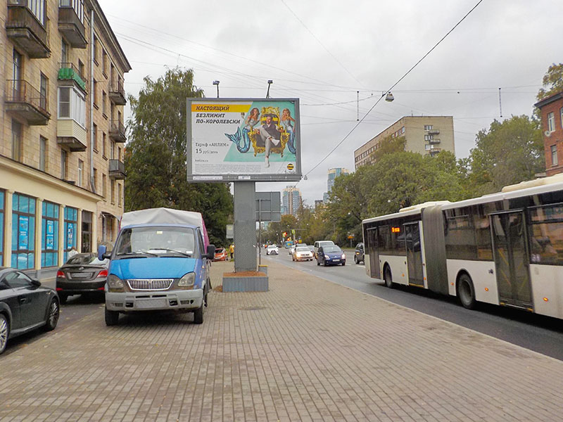 Фотография рекламного носителя, тип: Ситиборд 2.7x3.7, адрес: Энгельса пр-т., д.70 Х Скобелевский пр-т., Санкт-Петербург, Россия. Сторона B №164554