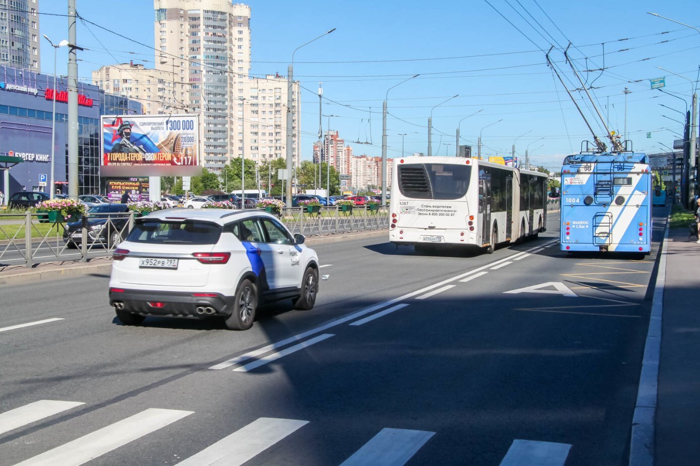 Фотография рекламного носителя, тип: Билборд 3x6, адрес: Ленинский пр-т., д.97, Санкт-Петербург, Россия. Сторона Б №768024