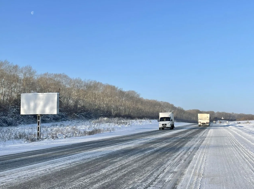Фотография рекламного носителя, тип: Билборд 3x6, адрес: Барнаульский тракт а/д, 338 750м, Бийск, Алтайский край, Россия. Сторона В №1044471