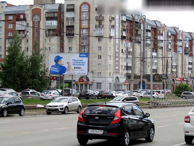 Фотография рекламного носителя, тип: Билборд 3x6, адрес: Жукова ул., д.101 Х Маяковского ул., Омск, Омская область, Россия. Сторона Б №197783