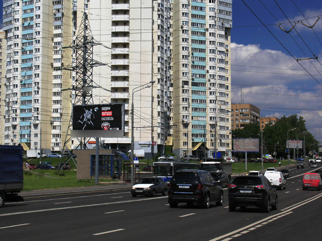 Фотография рекламного носителя, тип: Билборд 3x6, адрес: Пролетарский пр-т., д.17, Москва, Россия. Сторона B №78859