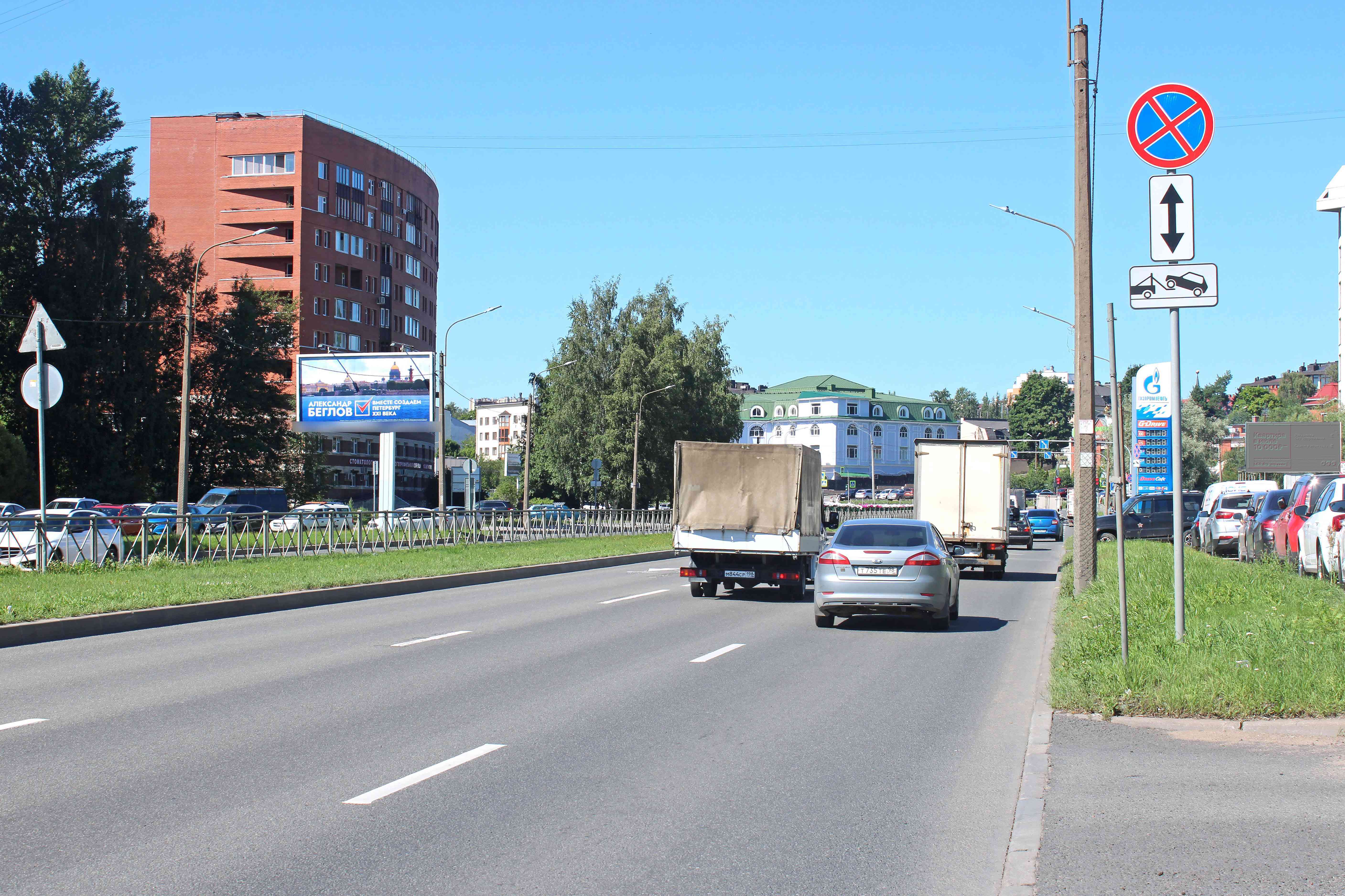 Фотография рекламного носителя, тип: Билборд 3x6, адрес: Коломяжский пр-т., д.34, Санкт-Петербург, Россия. Сторона Б №673213