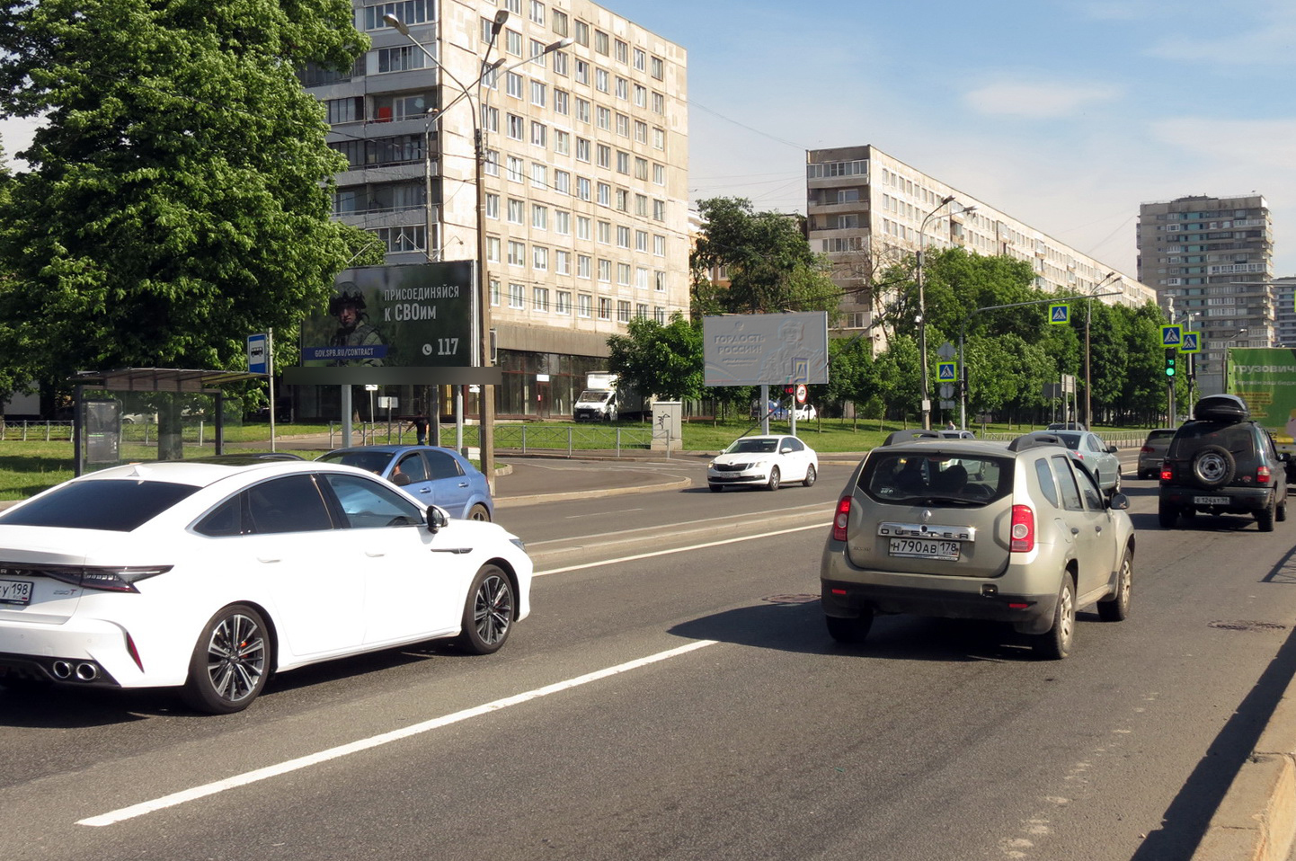 Фотография рекламного носителя, тип: Билборд 3x6, адрес: Октябрьская наб., д.56а Х Новоселов ул., Санкт-Петербург, Россия. Сторона Б №120281